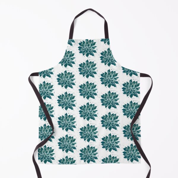 Aperçu de l'œuvre Imprimé Lino Botanique Teal créée et vendue par Squirrels-Leap.