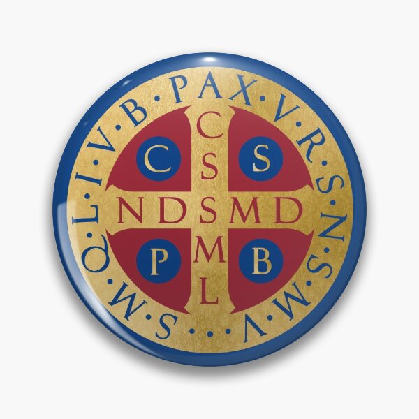 Item preview, Saint Benedict Medal | Christian Prayer and Protection Symbol designed and sold by 4wordsmovement.