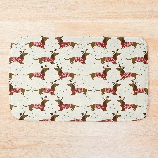 Item preview, Christmas Pattern of dachshund designed and sold by Phoca Mobil.