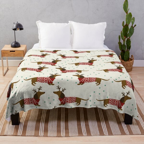 Item preview, Christmas Pattern of dachshund designed and sold by Phoca Mobil.