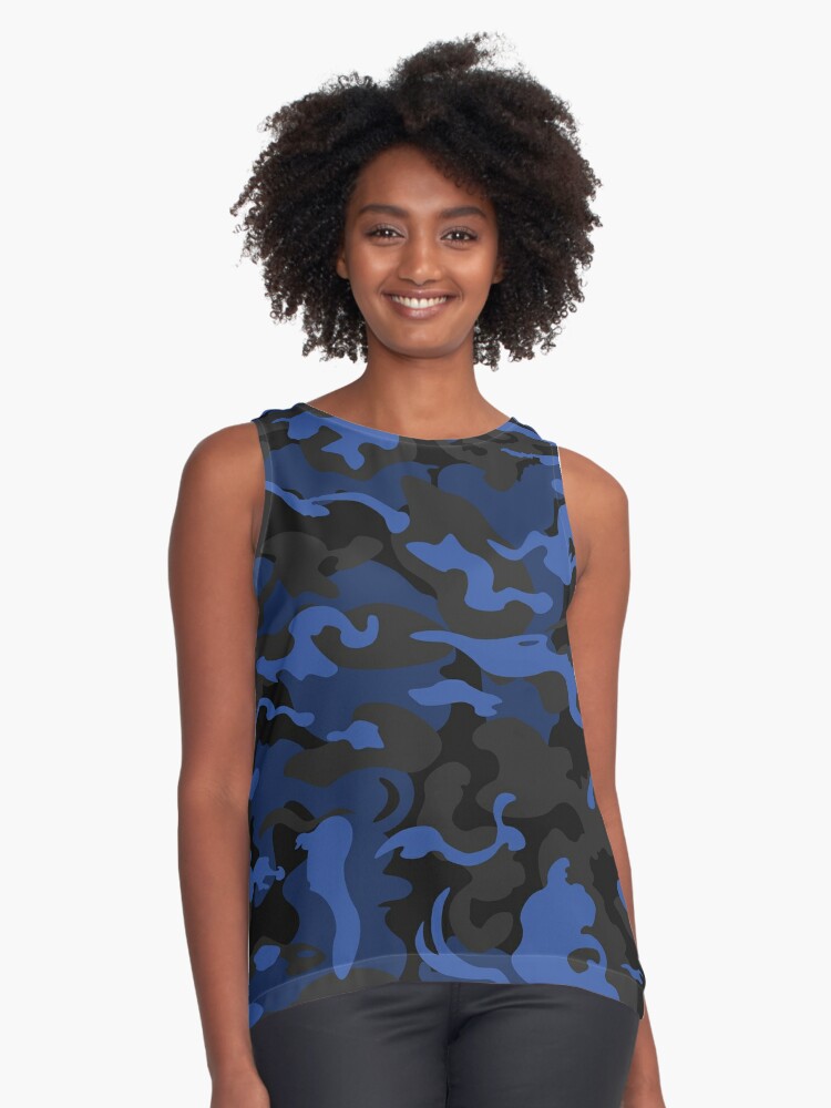 Camo Style - Black Blue Camouflage Poster for Sale by rclwow