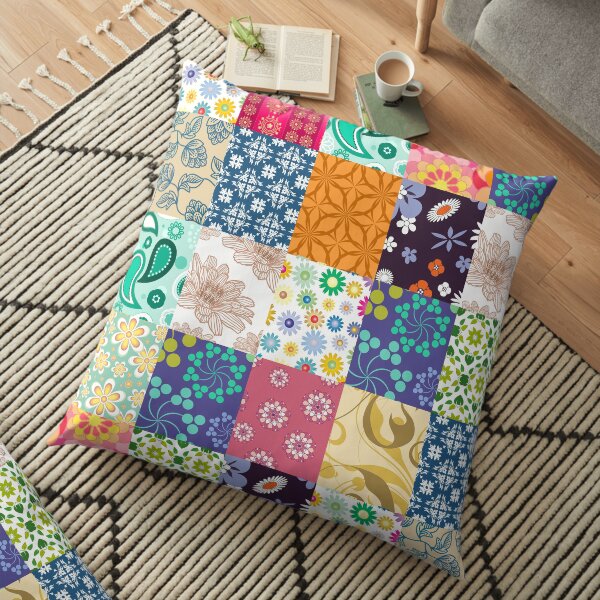 Bloom Patchwork Floor Pillow