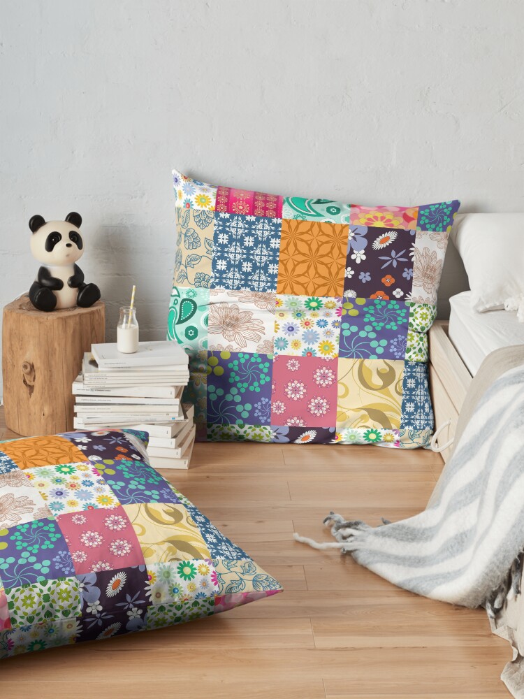 Alternate view of Bloom Patchwork Floor Pillow
