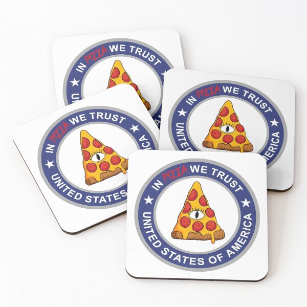 Item preview, In Pizza we Trust - USA Seal designed and sold by Kaos Urbanwear.