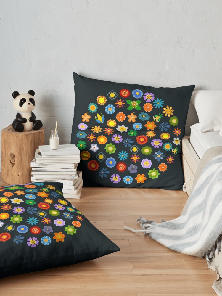 Alternate view of Dizzy Daisies Floor Pillow