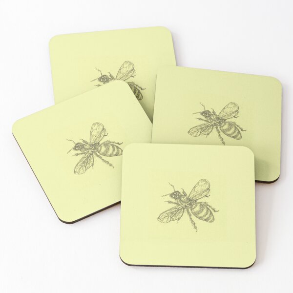Item preview, Yellow Honeybee Sketch designed and sold by Squirrels-Leap.