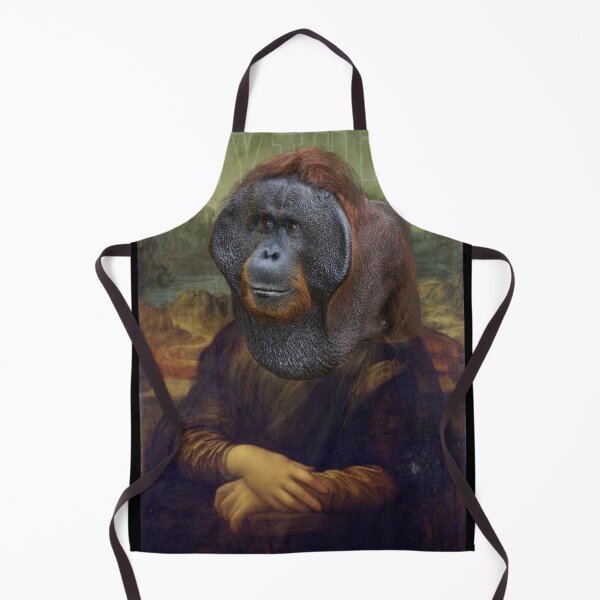 Item preview, orangutan Mona Lisa sticker designed and sold by MythicBrand.