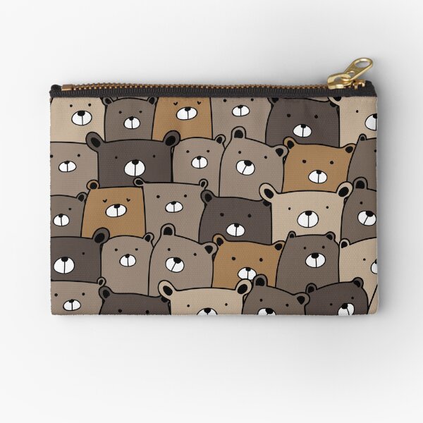 Bears pattern, Cute Bear Zipper Pouch