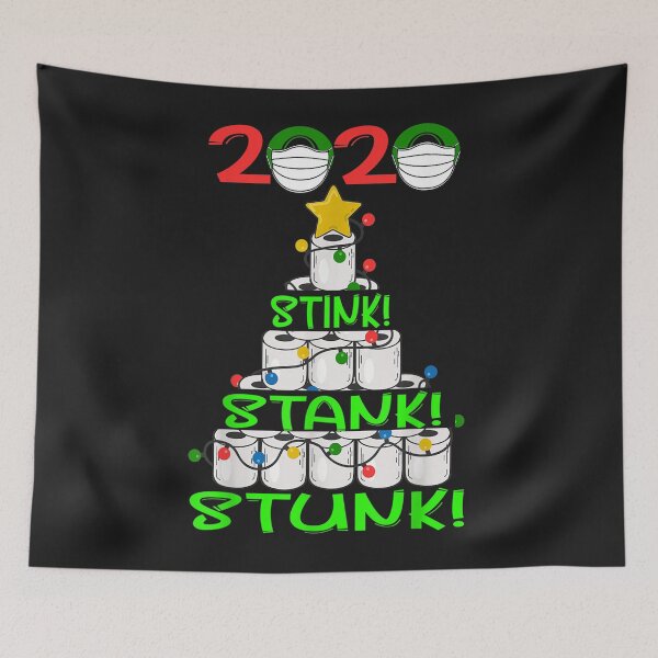 Item preview, 2020 Stink Stank Stunk Quarantine Ugly Christmas Mask designed and sold by Bonifacio07.
