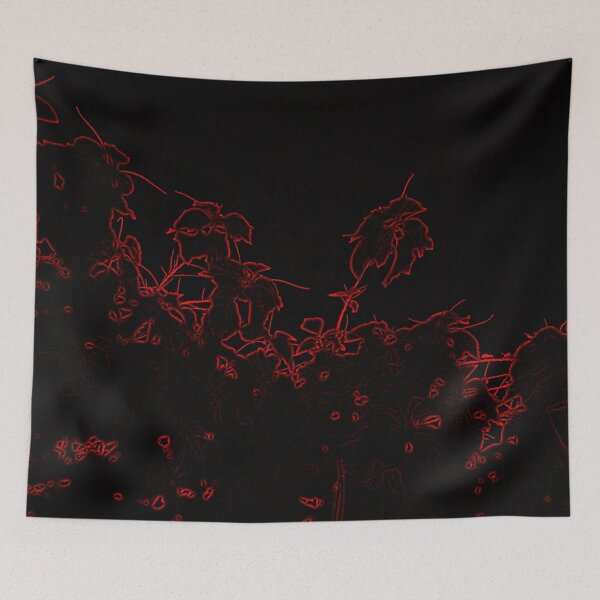 Item preview, Vibrant Red-Traced Leaves designed and sold by StayCuztom.