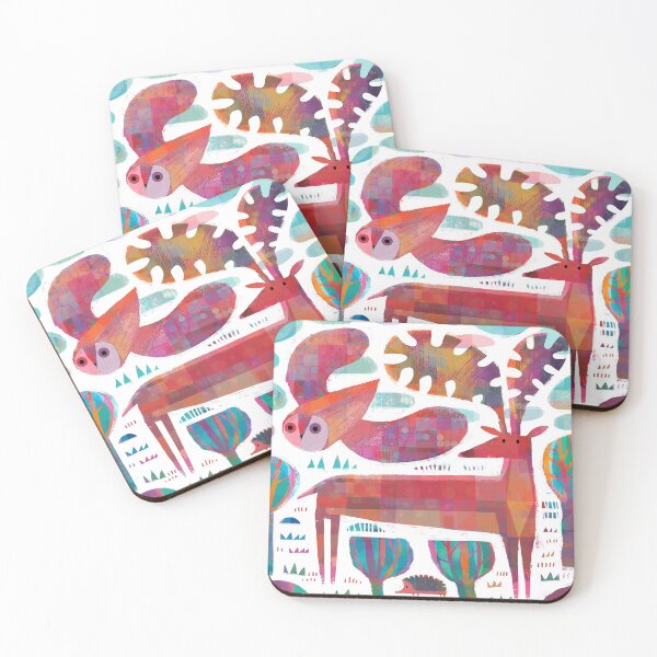 Item preview, Owl, Deer and Hedgehog designed and sold by gklucas.