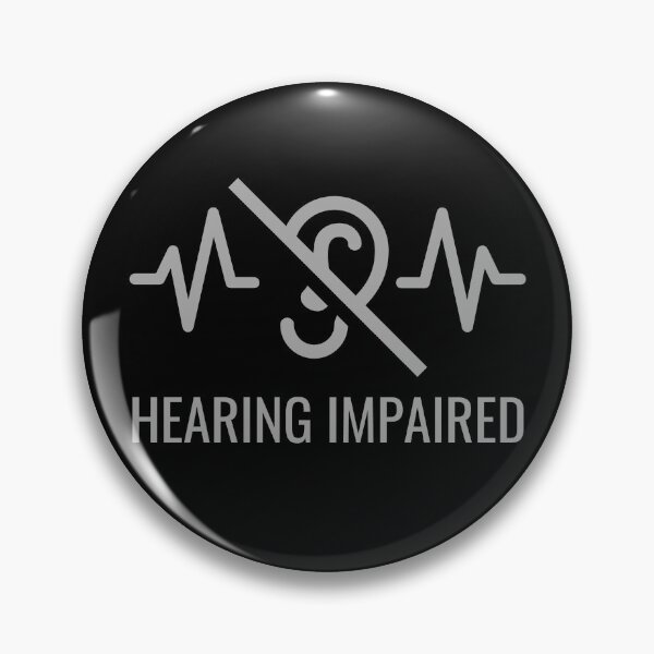 Item preview, Emblem for the Hearing Impaired  designed and sold by InkItStudio.