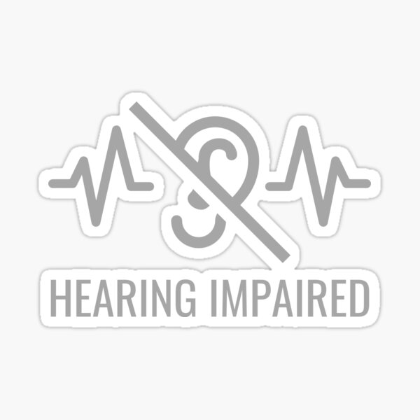 Item preview, Emblem for the Hearing Impaired  designed and sold by InkItStudio.