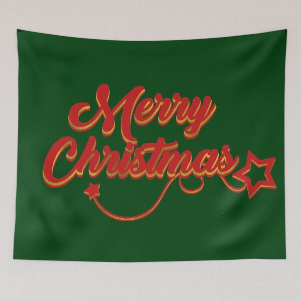 Item preview, Merry Christmas written in red and gold designed and sold by Aura-E.
