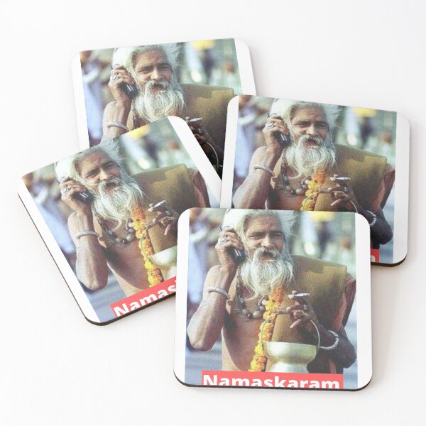 Item preview, Swag Swami Namaskaram greeting  designed and sold by Chill-Indian.