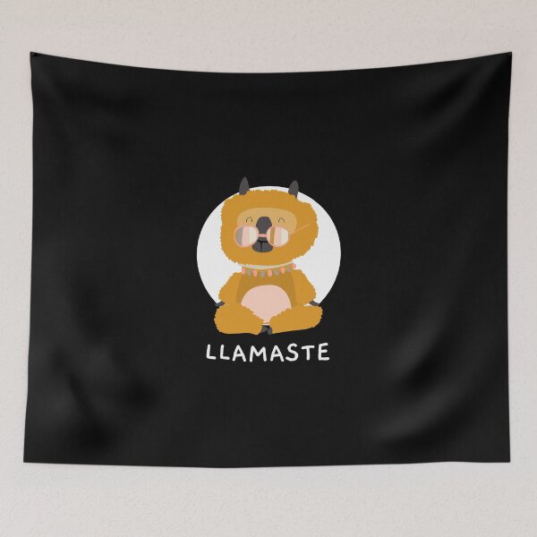 Item preview, Llamaste Yoga Llama Yoga Lover Adorable Llama designed and sold by enjoytheshirt.
