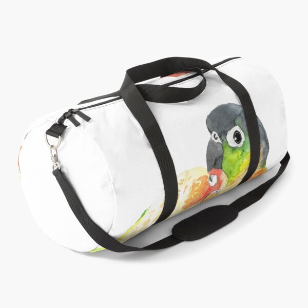 Item preview, Green-cheeked conure lover watercolor designed and sold by L'Atelier Oranjade.
