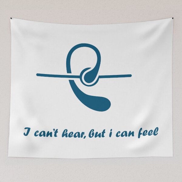 Item preview, Hearing impaired i can't hear but i can feel. designed and sold by Drill-shirts.
