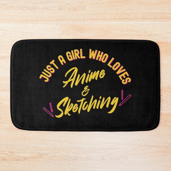 Item preview, Just a girl who loves Anime and Sketching | Gold Yellow Style Christmas 2020 Gift for Mom, Sister, I Love Sketching-Drawing And Anime designed and sold by ibeargifts.
