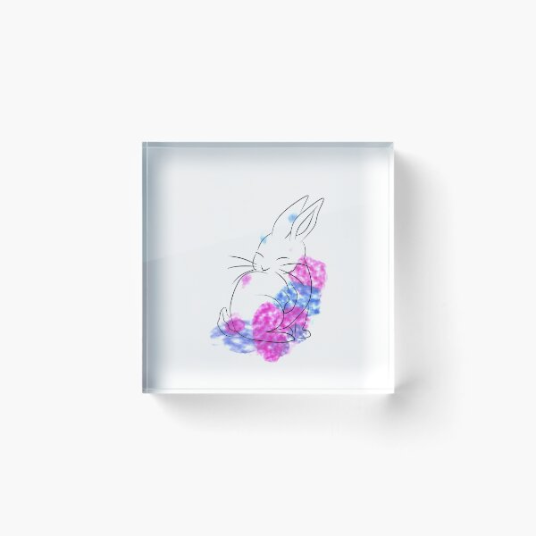 Item preview, Rabbit watercolor designed and sold by MeerkatArt.
