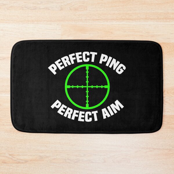 Item preview, Perfect Ping Perfect Aim Gaming Gift Design designed and sold by Nessshirts.