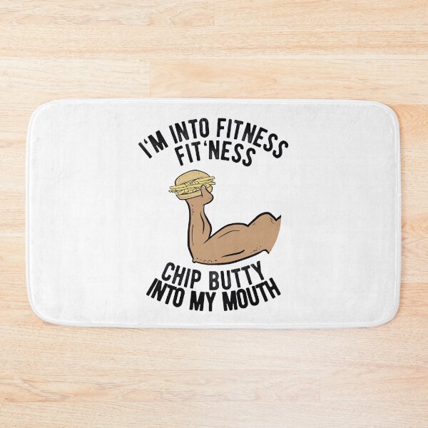 Item preview, Funny Chip Butty Sarcastic Workout Quote designed and sold by Dan66.