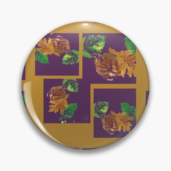 Item preview, Leaf Painting in Acrylic with digital gold brown background designed and sold by djrunnels.