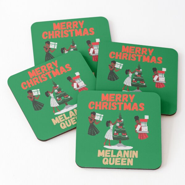 Item preview, Merry Christmas Melanin Queen designed and sold by DiverseMerch.