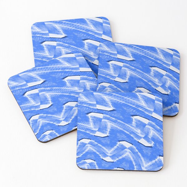 Item preview, Waves of Blue and White Fashion Design  designed and sold by Lynn  Marie Sharp.