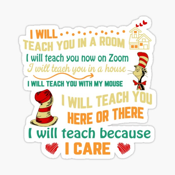 I Will Teach You Now On Zoom | Funny Quarantine Teacher Sticker