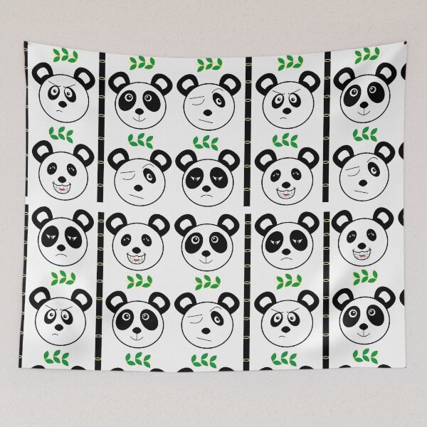 Item preview, Cute Panda Face Expression Art designed and sold by Nisha Prabhu.