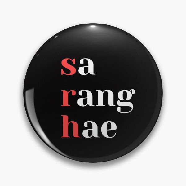 Item preview, korean word saranghae I love you designed and sold by arorar.