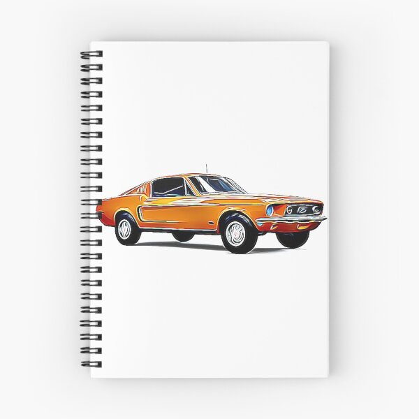 Item preview, 69 Mustang Fastback Cartoon designed and sold by Auto-Prints.