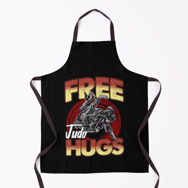 Item preview, Funny Free Judo Hugs MMA Pun designed and sold by perfectpresents.