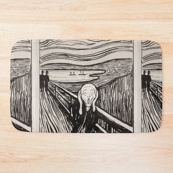 Item preview, The Scream Black and White Lithograph Reproduction designed and sold by SFTStudio.