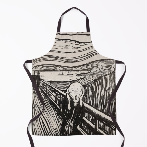 Item preview, The Scream Black and White Lithograph Reproduction designed and sold by SFTStudio.