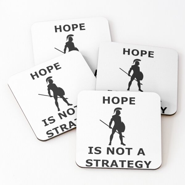 Item preview, Hope is not a Strategy - Truth Power Responsibility Fight Revolution Battle Victory Action V2 designed and sold by DOM-Shop.