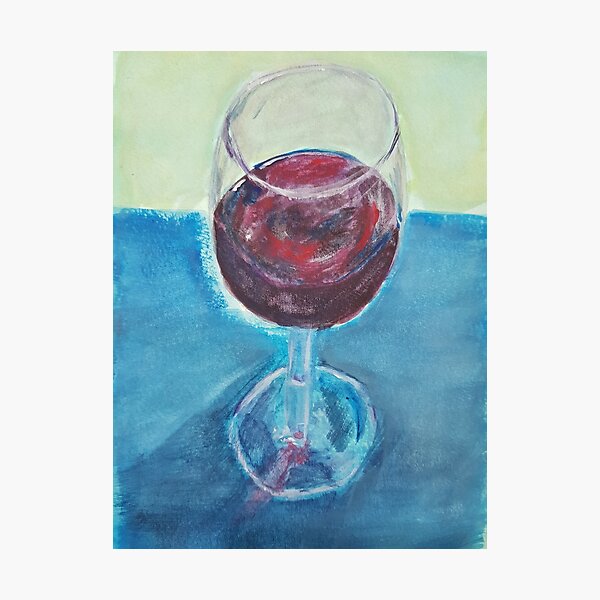 A Cheeky Glass of Wine Photographic Print