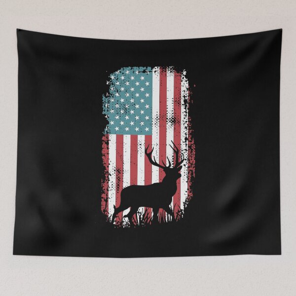 Item preview, Deer Hunting American Flag Patriotic designed and sold by Vanover Designs.