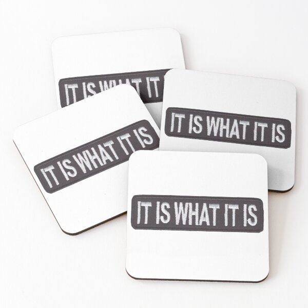 Item preview, It Is What It Is Sticker designed and sold by designolo.