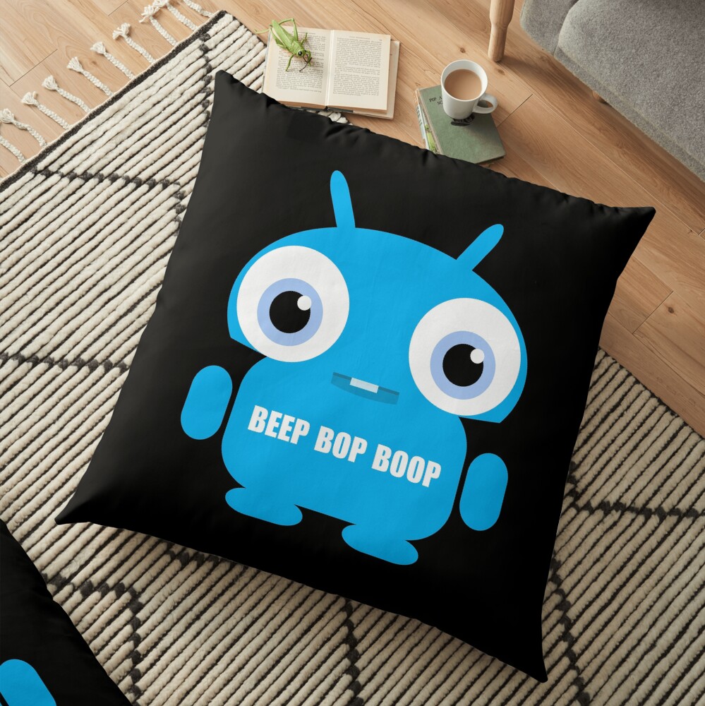 Beep Bop Boop Floor Pillow