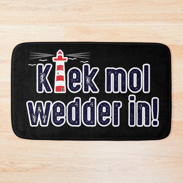 Item preview, Kiek mol wedder in! (with lighthouse multicolored) designed and sold by froggy-stylecom.