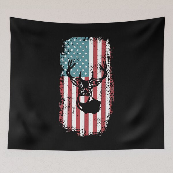 Item preview, Deer Hunting American Flag Patriotic designed and sold by Vanover Designs.