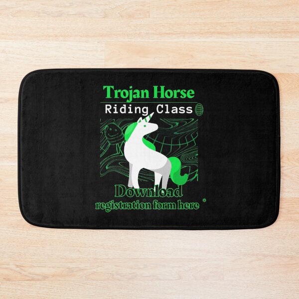 Item preview, Trojan Horse Riding Class - Download form here - Funny Computer Hacker Design designed and sold by aurielphoenix.