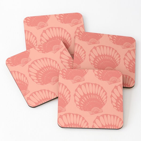 Item preview, Sea shells coral monochrome designed and sold by Flyingwall.