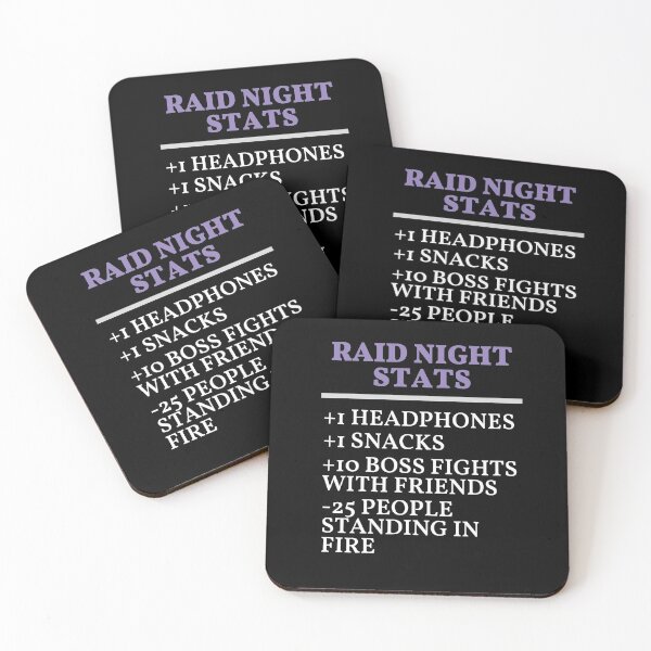 Item preview, Raid Night Stats, MMO, Gaming Meme designed and sold by Midsummer1942.