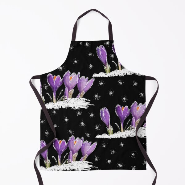 Item preview, blooming crocus black pattern designed and sold by FVO-italydesign.