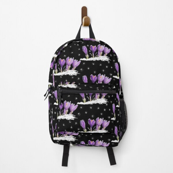 Item preview, blooming crocus black pattern designed and sold by FVO-italydesign.