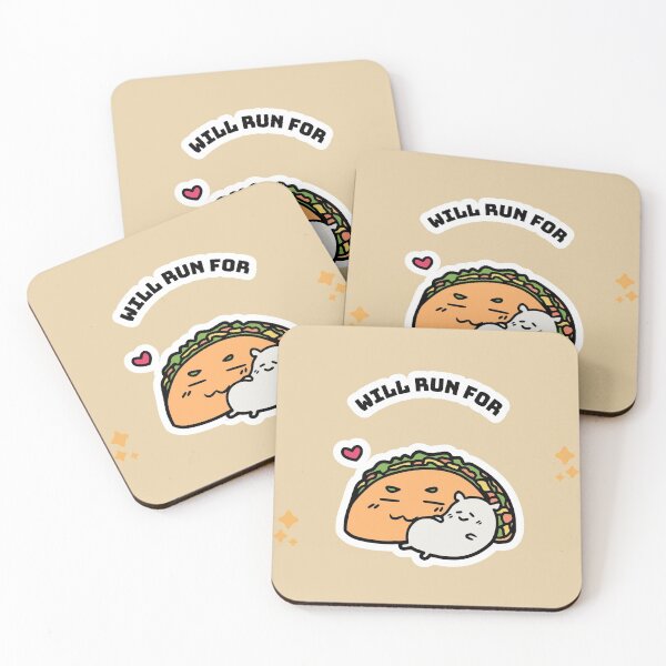 Item preview, Will run for tacos designed and sold by FitFabFunny.