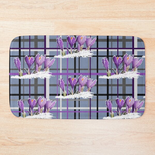 Item preview, blooming crocus tartan pattern designed and sold by FVO-italydesign.